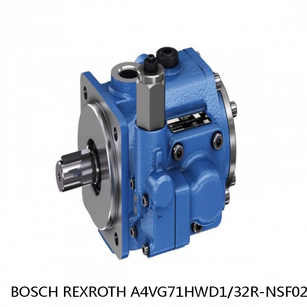 A4VG71HWD1/32R-NSF02F001S BOSCH REXROTH A4VG VARIABLE DISPLACEMENT PUMPS